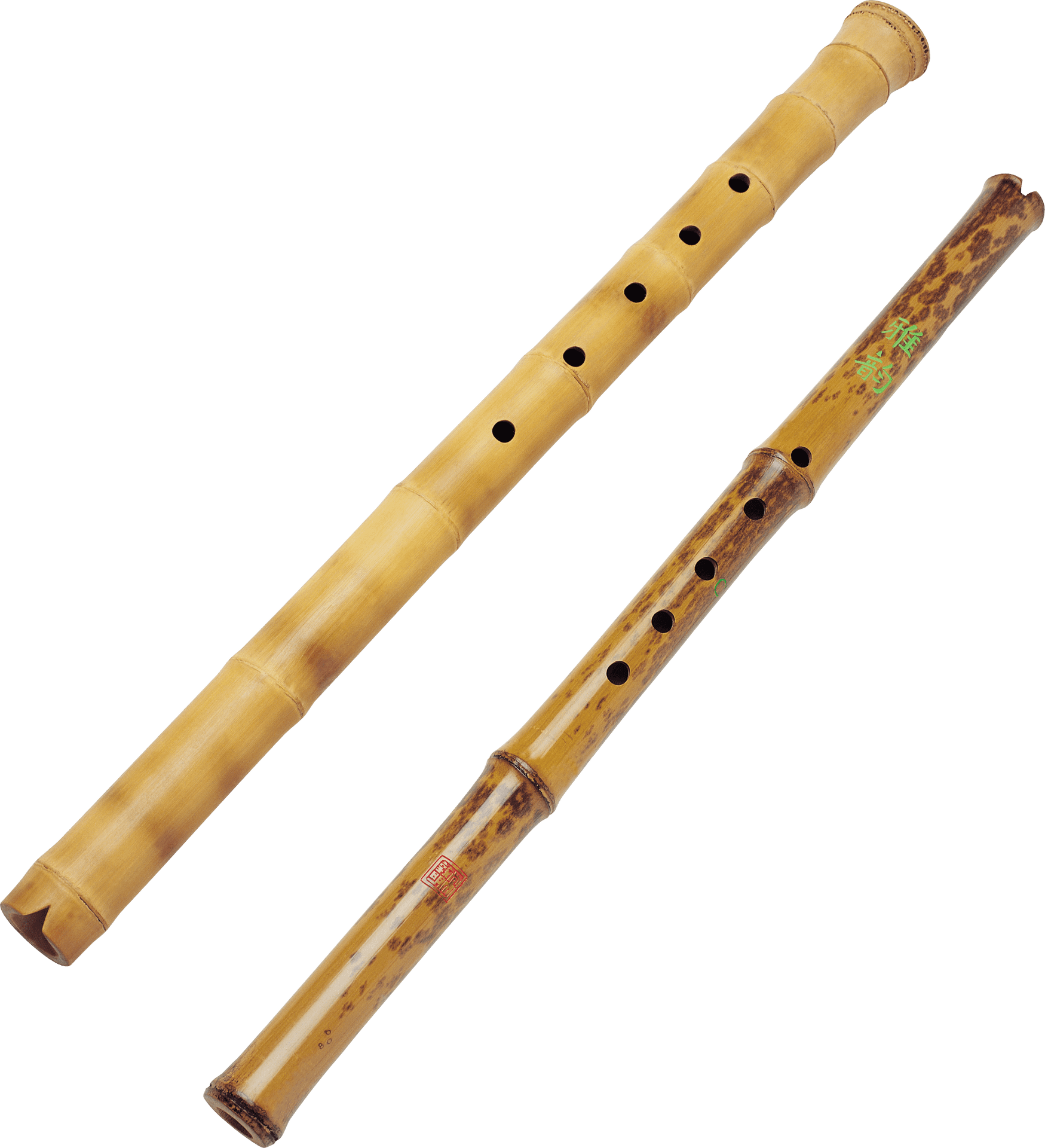 Traditional Bamboo Flutes PNG image