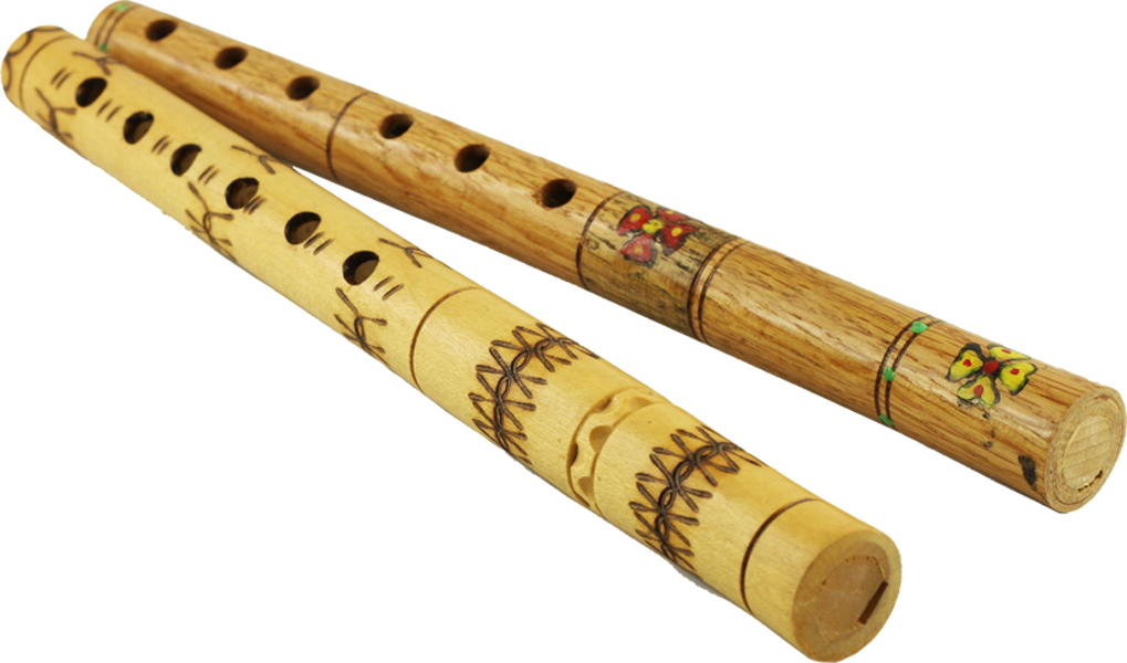 Traditional Bansuri Flutes PNG image