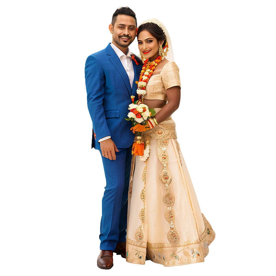 Traditional Bride And Groom Png Not4 PNG image