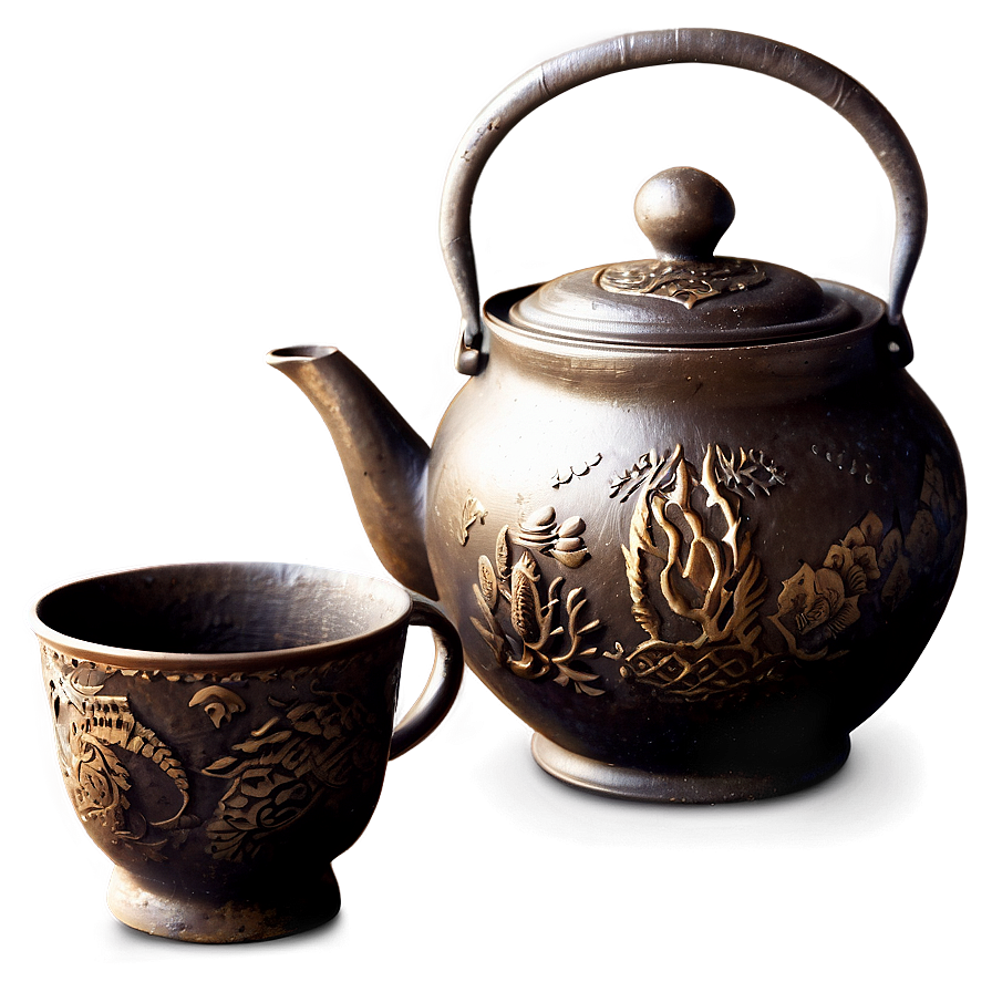 Traditional Bronze Teapot Png Ukw PNG image