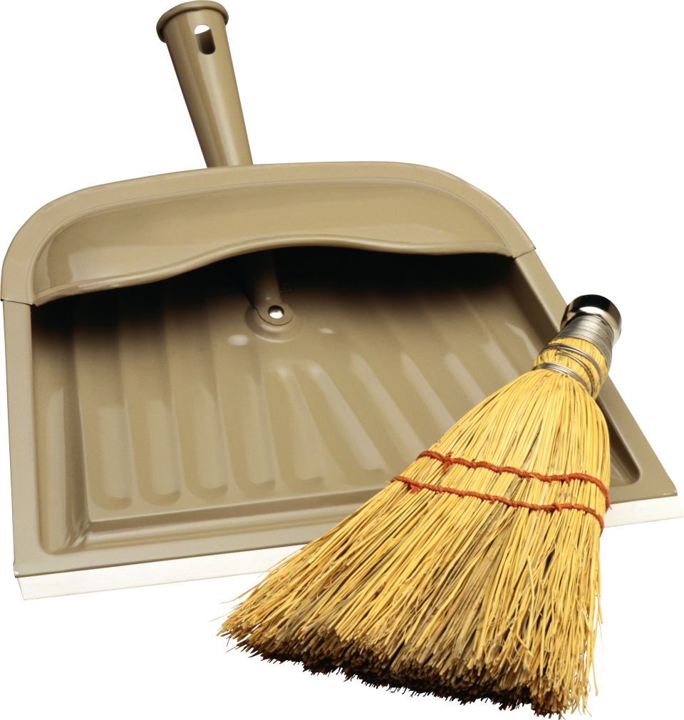 Traditional Broomand Dustpan Set PNG image