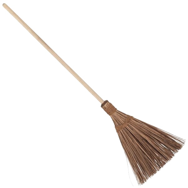 Traditional Brown Broom Isolated PNG image