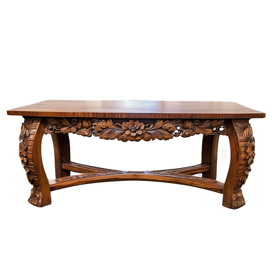 Traditional Carved Wood Table Png 49 PNG image