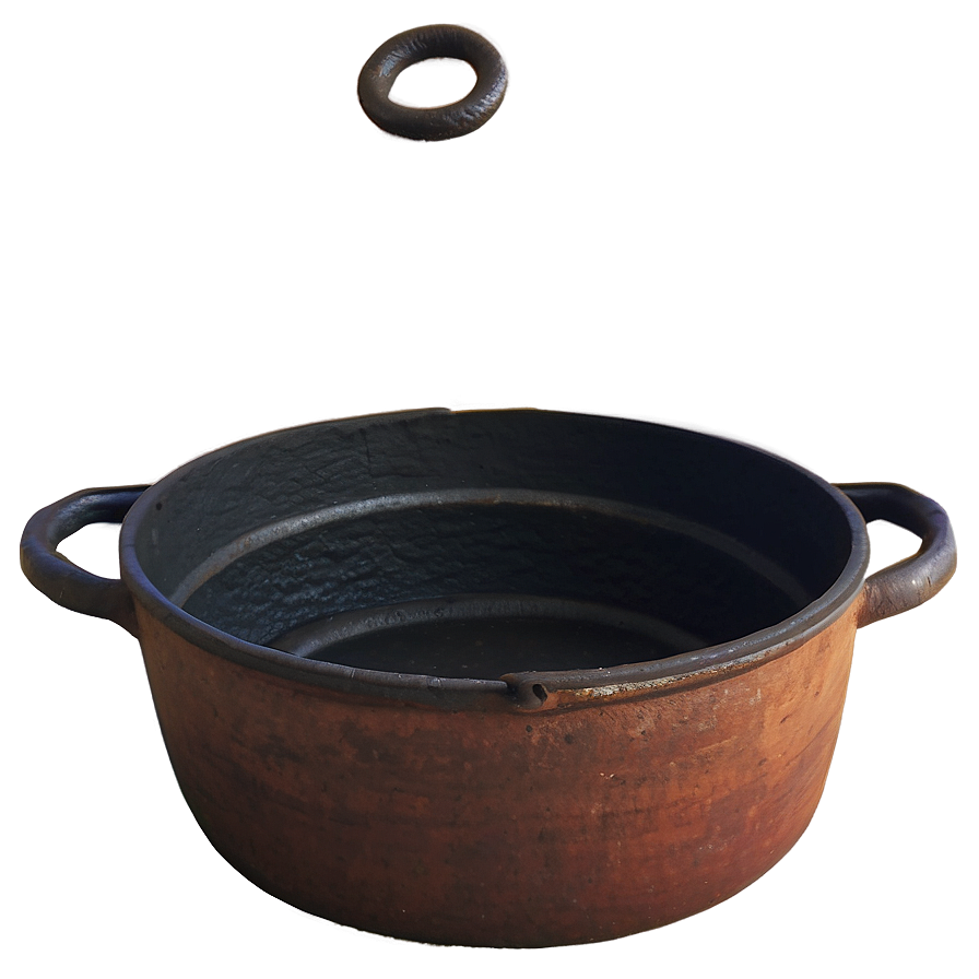 Traditional Cast Iron Cooking Pot Png Dkk89 PNG image