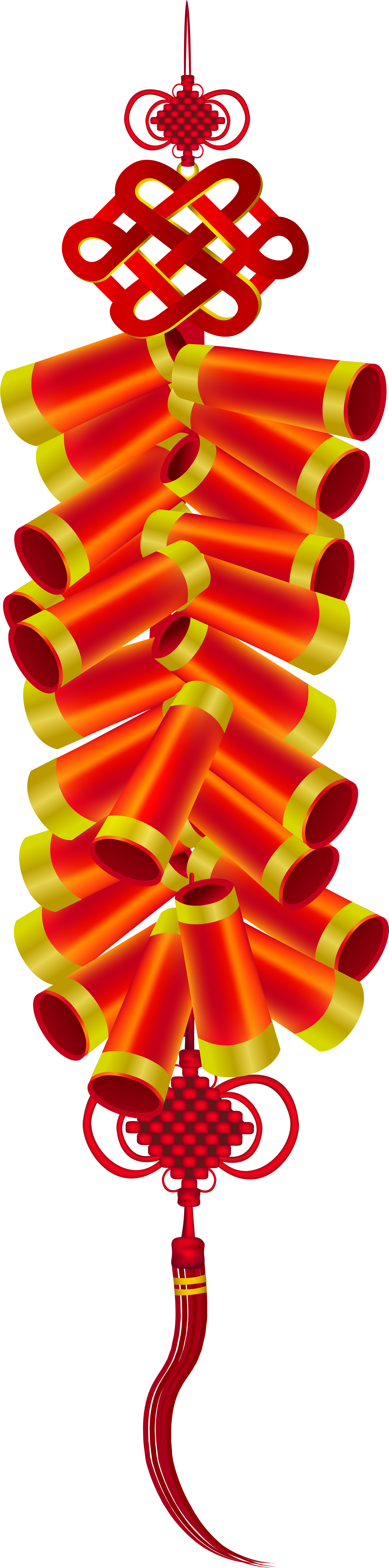Traditional Chinese Firecracker Decoration PNG image