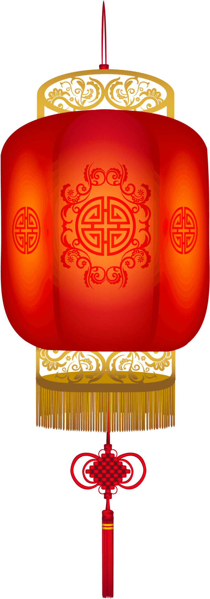 Traditional Chinese Red Lantern PNG image