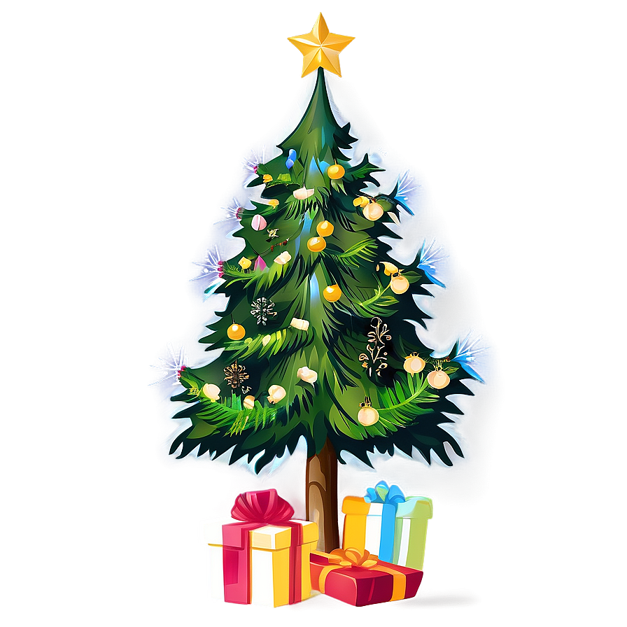 Traditional Christmas Tree Transparent Clipart Png 41 PNG image