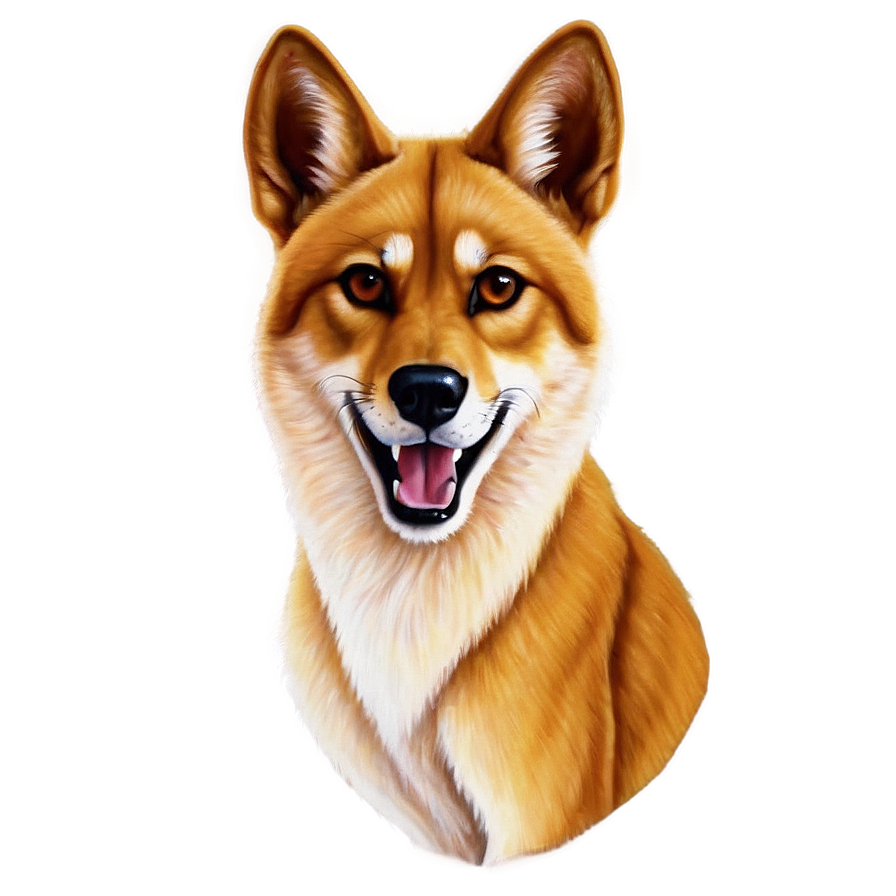 Traditional Dingo Painting Png 06202024 PNG image