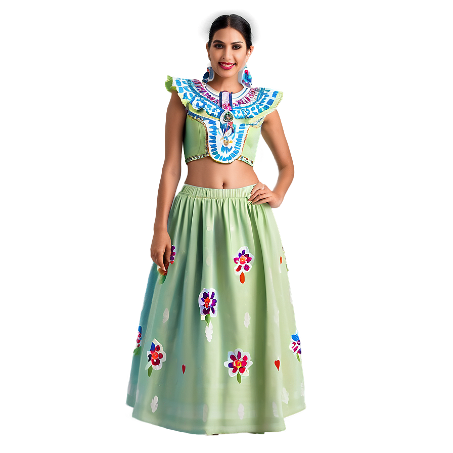 Traditional Fiesta Dress Png 82 PNG image