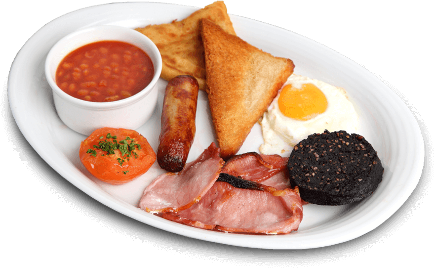 Traditional Full English Breakfast PNG image