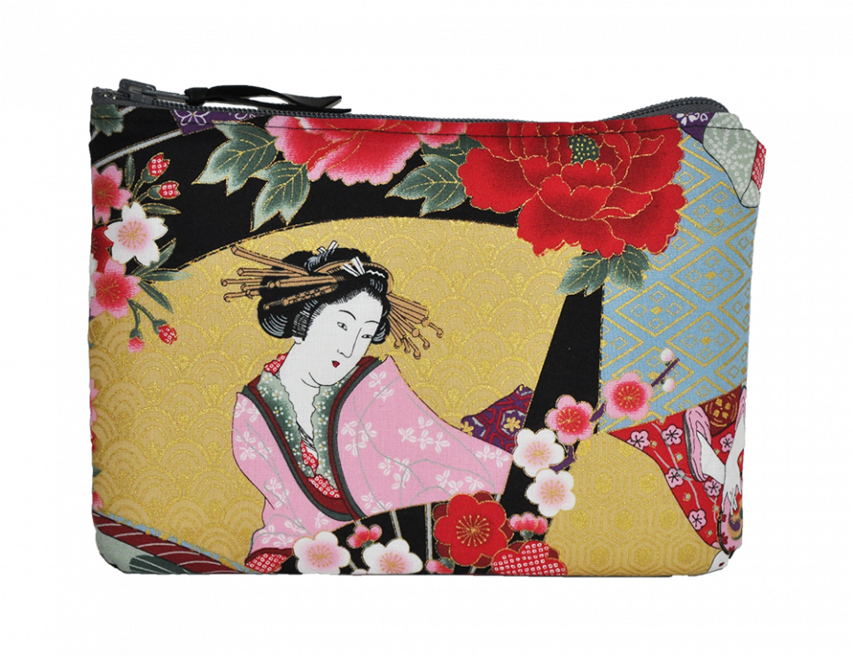 Traditional Geisha Art Pouch PNG image
