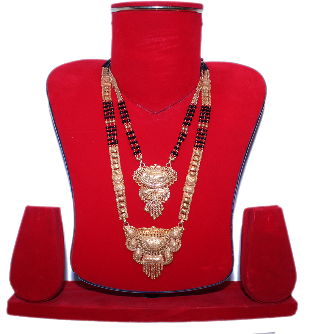 Traditional Gold Mangalsutra Designs PNG image