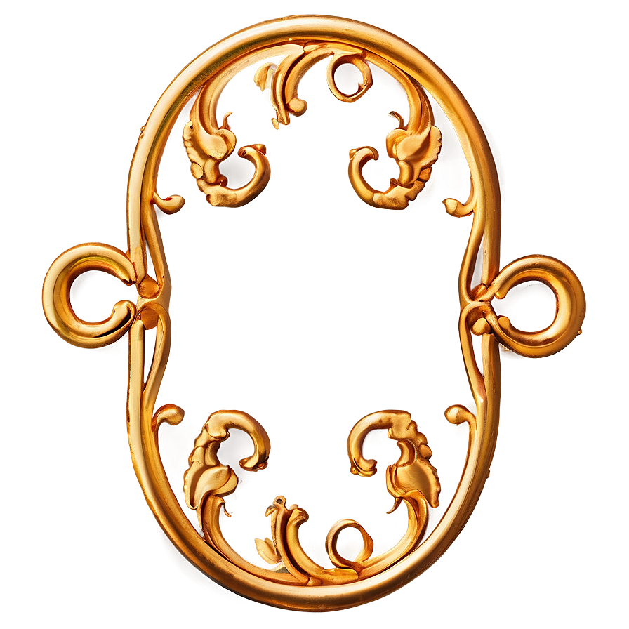 Traditional Gold Scrollwork Png 06262024 PNG image