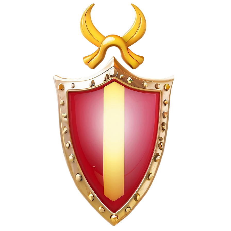 Traditional Gold Shield Png 32 PNG image