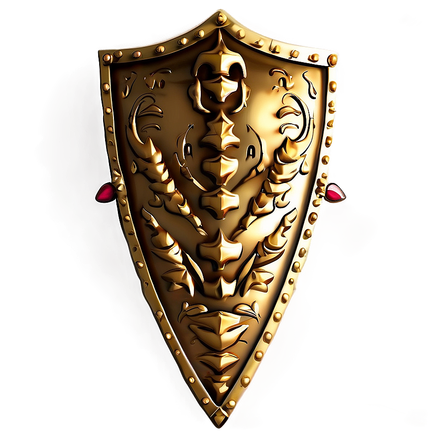 Traditional Gold Shield Png 36 PNG image