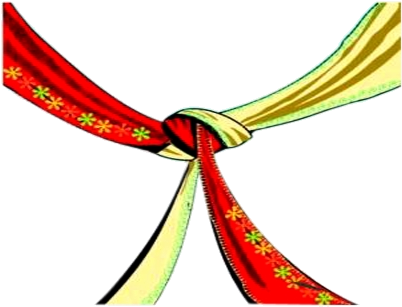 Traditional Hindu Wedding Knot PNG image