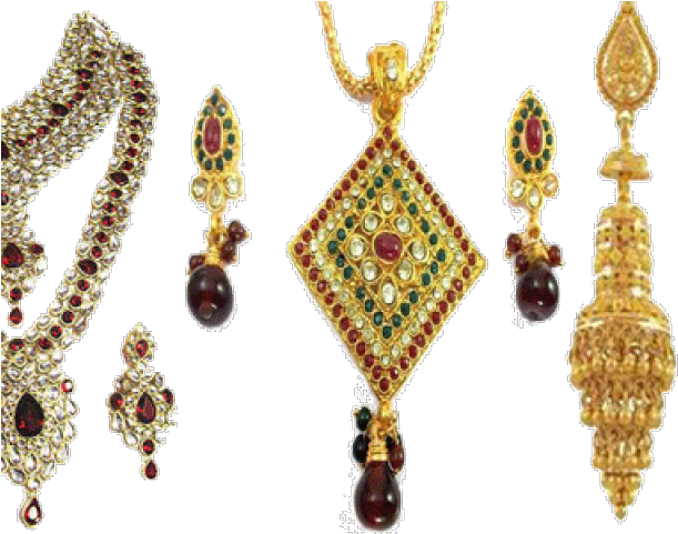 Traditional Indian Jewelry Set PNG image
