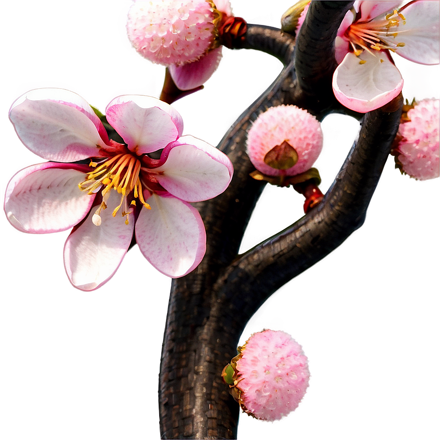 Traditional Japanese Cherry Blossom Png Ion PNG image