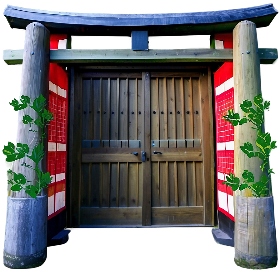 Traditional Japanese Door Png Jqq PNG image