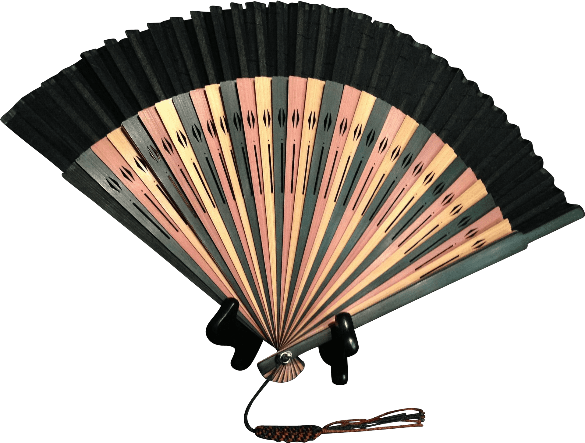 Traditional Japanese Fan Kyoto Craftsmanship PNG image