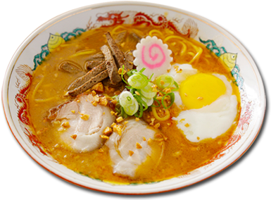 Traditional Japanese Ramen Bowl PNG image