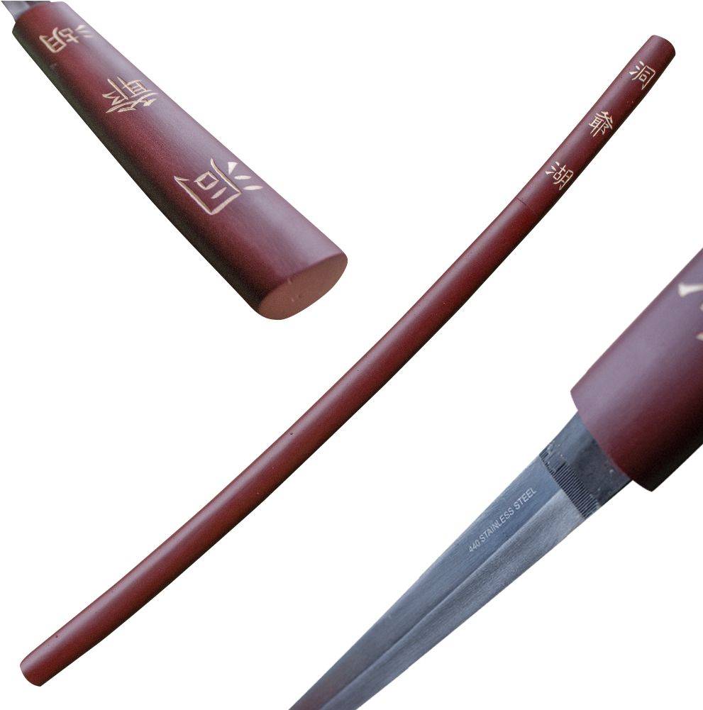 Traditional Katana Sword Disassembled PNG image