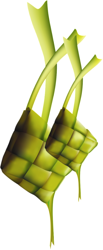 Traditional Ketupat Rice Cakes PNG image