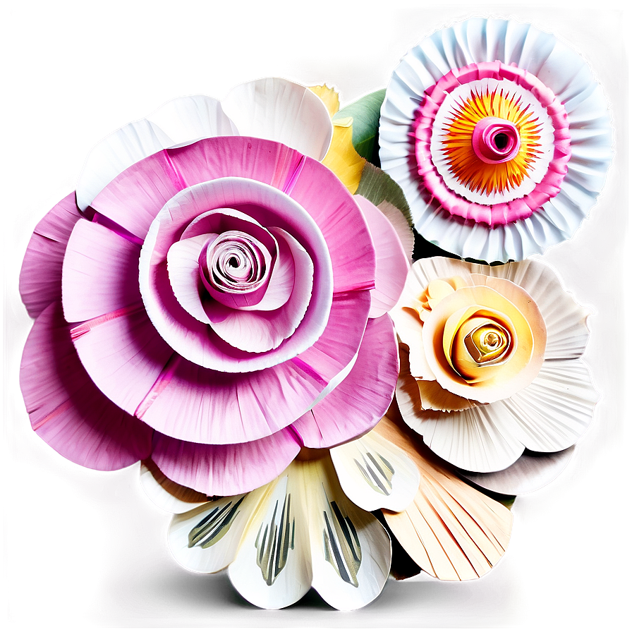 Traditional Mexican Paper Flowers Png Rqd19 PNG image