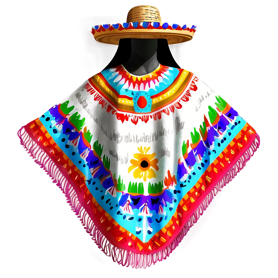 Traditional Mexican Poncho Png Iqu PNG image