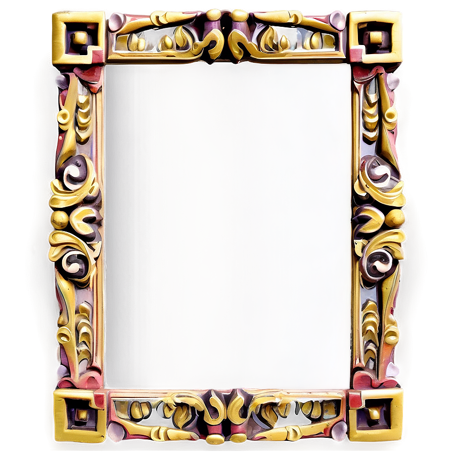 Traditional Mirror Frame Png 06212024 PNG image