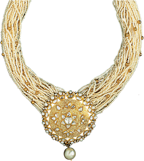 Traditional Multi Strand Mangalsutra Design PNG image