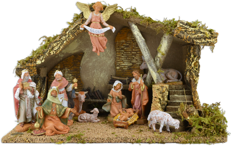 Traditional Nativity Scene PNG image