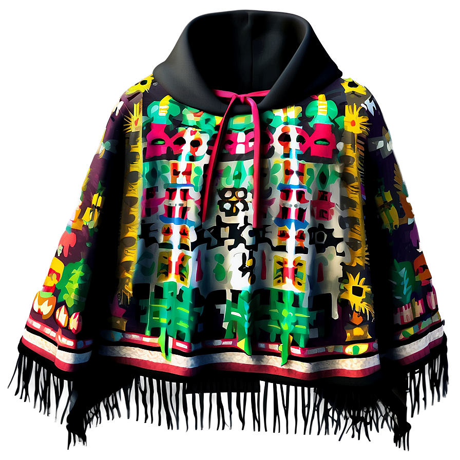 Traditional Poncho Design Png 1 PNG image