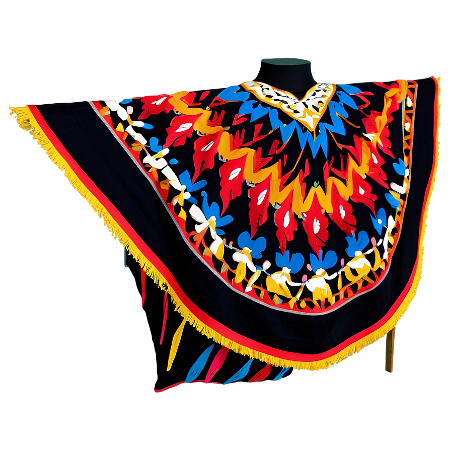 Traditional Poncho Design Png Lrs8 PNG image