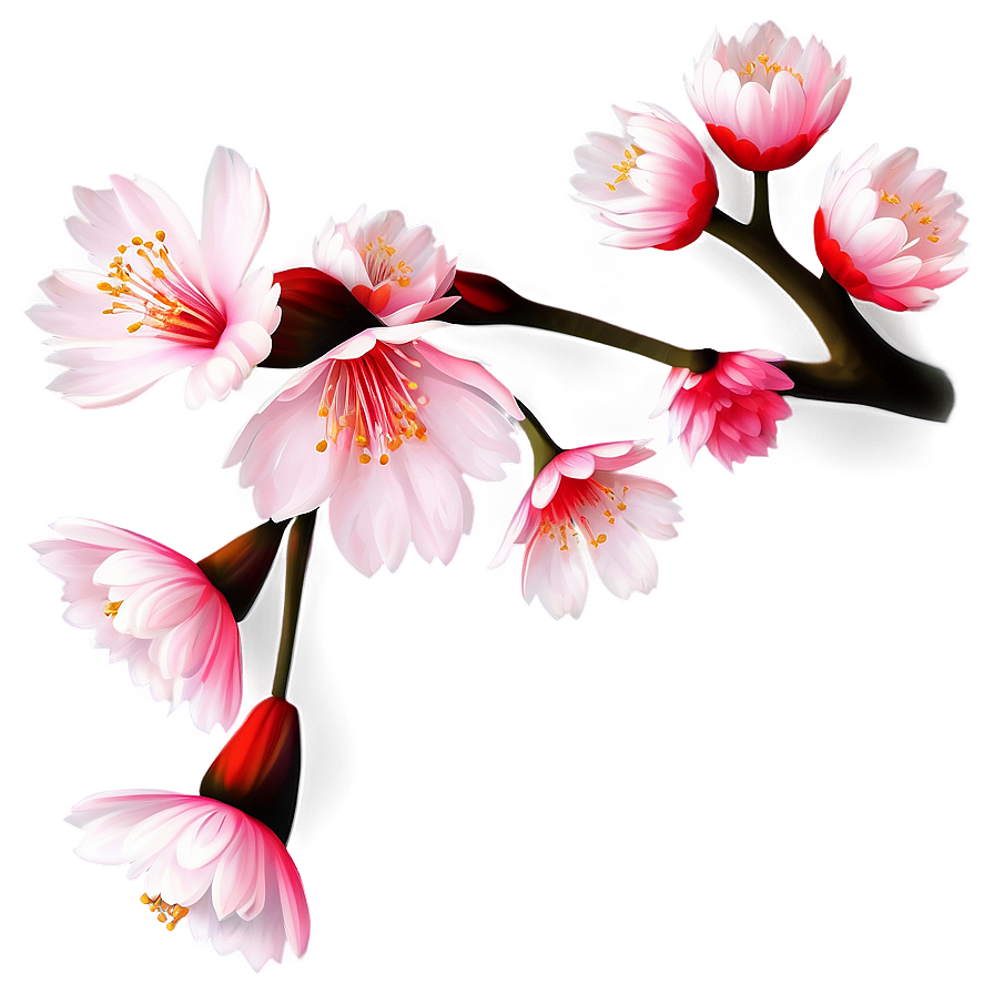 Traditional Sakura Flower Png Oxc PNG image