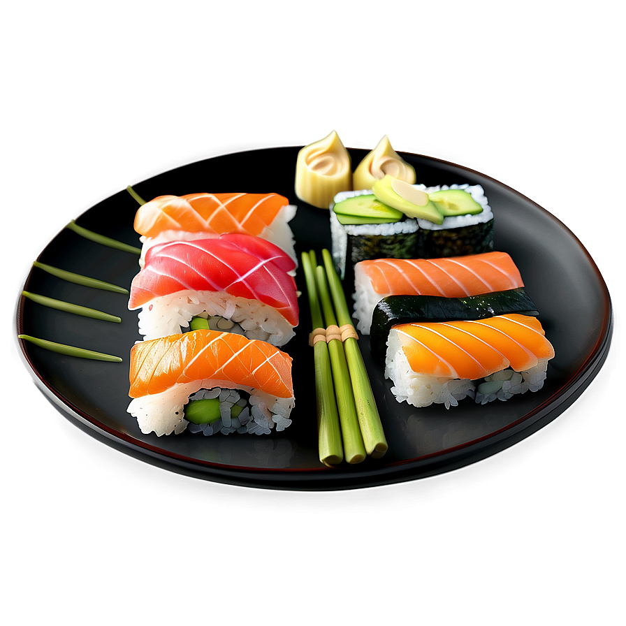 Traditional Sushi Plate Png Wsk PNG image