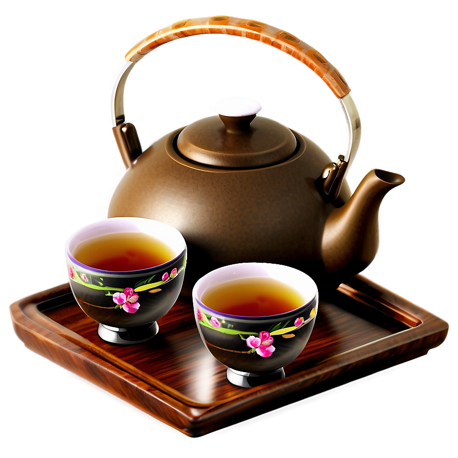 Traditional Tea Set Png 06262024 PNG image