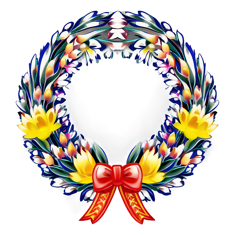 Traditional Ukrainian Wreath Png 05242024 PNG image