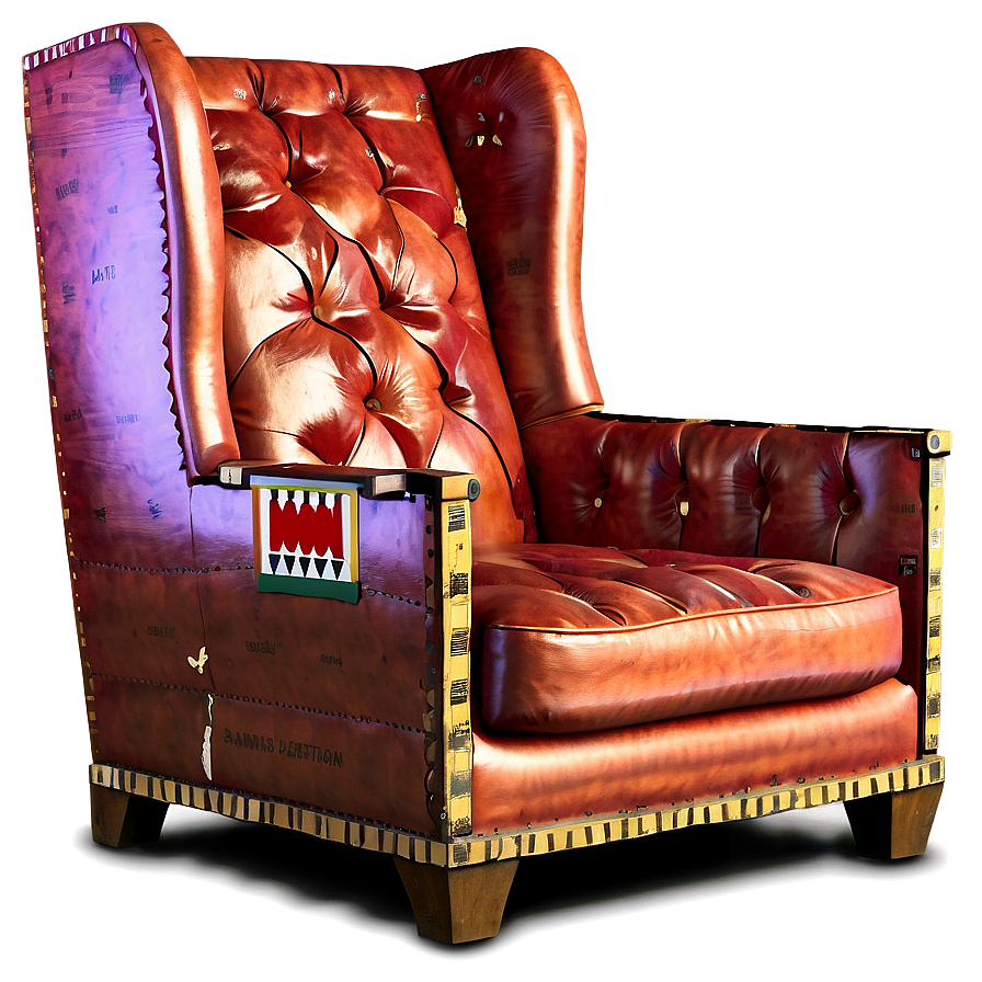 Traditional Wingback Armchair Png Bie PNG image