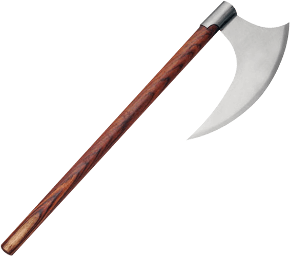 Traditional Wooden Handle Axe PNG image