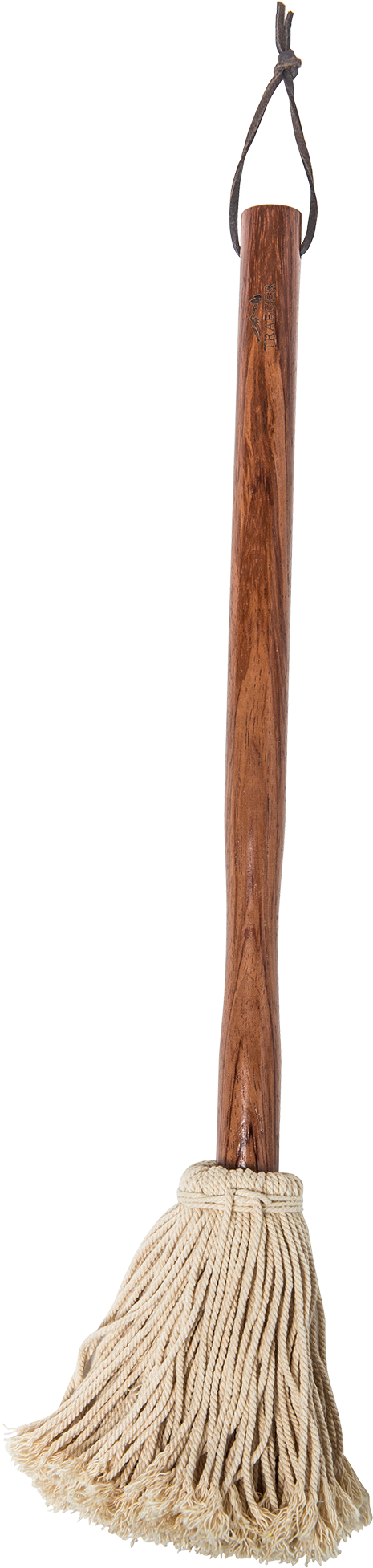 Traditional Wooden Mop Standing PNG image