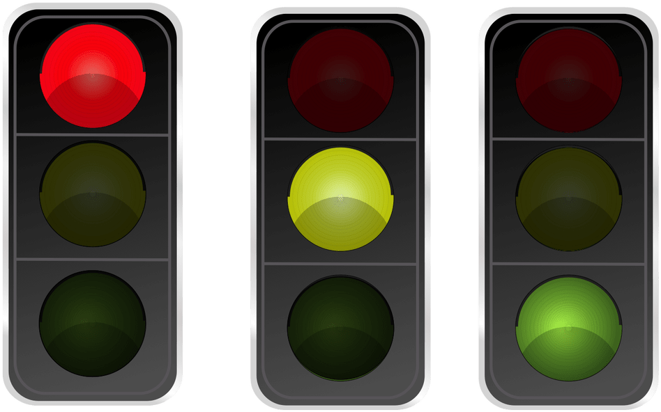 Traffic Light Stages Illustration PNG image