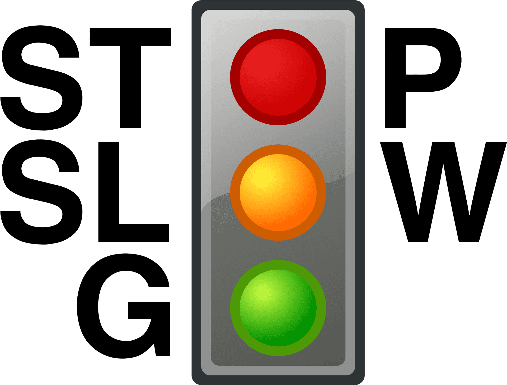 Traffic Light Stop Slow Go Signals PNG image