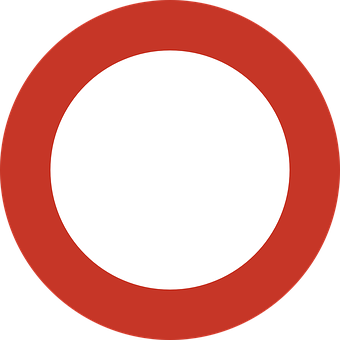 Traffic Sign Redand White Circle PNG image