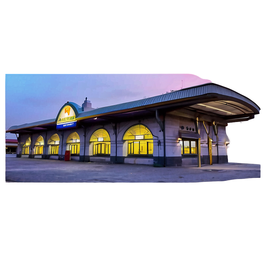 Train Station At Dusk Png Bhi57 PNG image