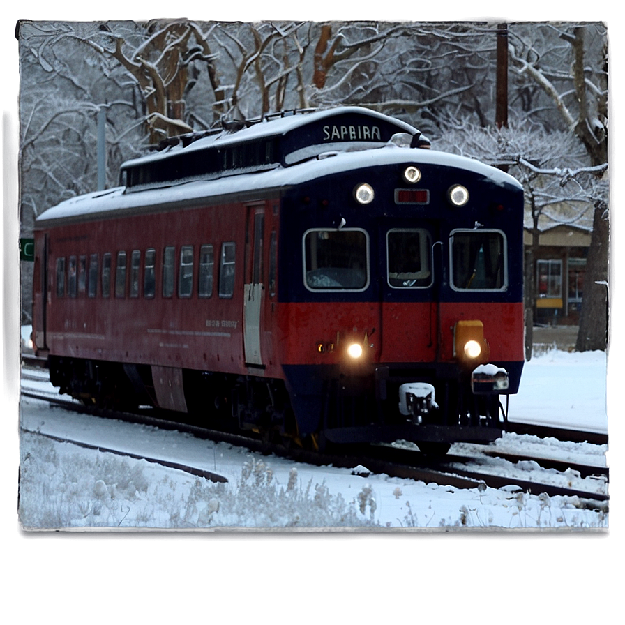 Train Station During Winter Png Gyv3 PNG image