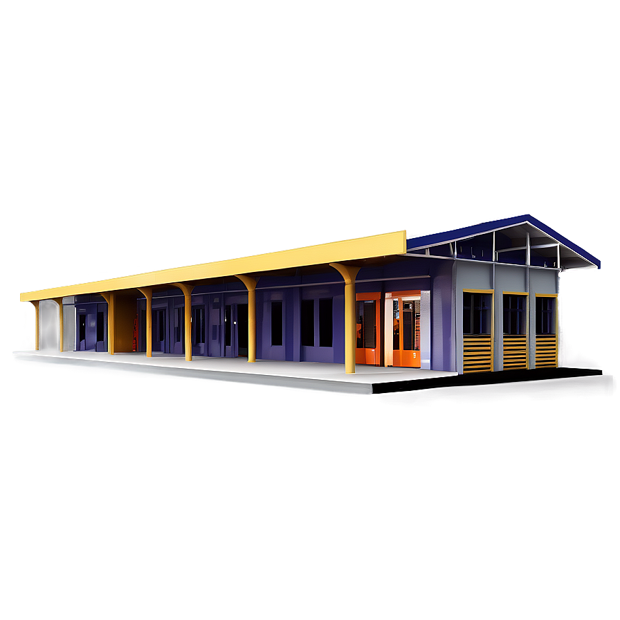 Train Station Under Construction Png 06262024 PNG image