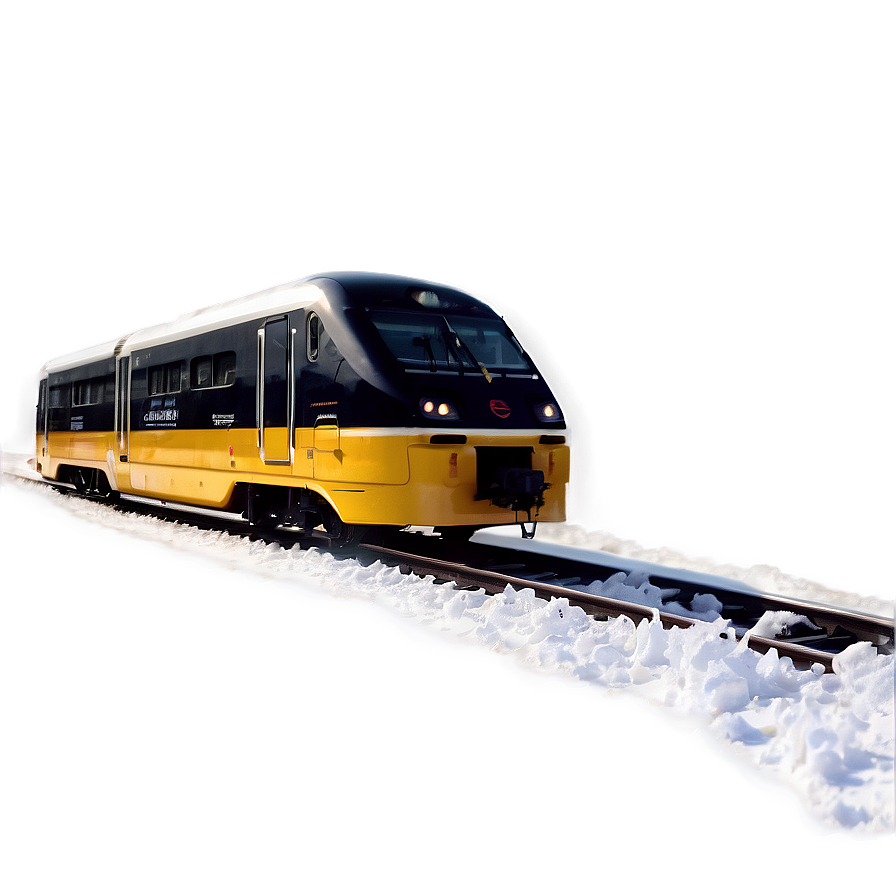 Train Track In Winter Png Ikd80 PNG image