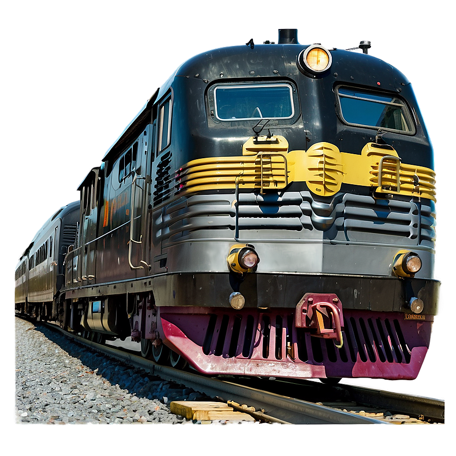 Train Track With Locomotive Png 06212024 PNG image