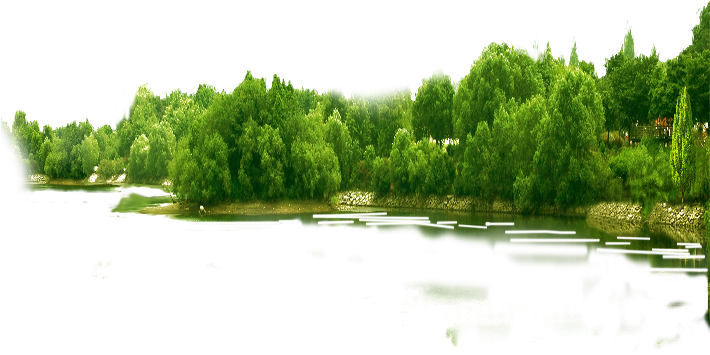 Tranquil Lake Greenery Panorama PNG image